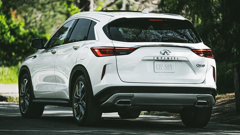 white INFINITI QX50